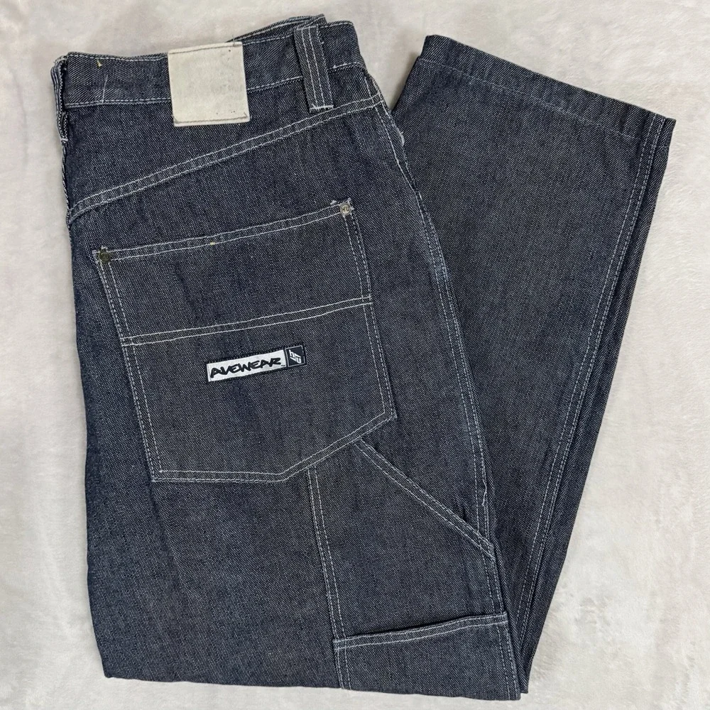 Vintage Headz Up Baggy Carpenter Jeans Size 40 39 Hip‎ Hop Streetwear 90s Y2K